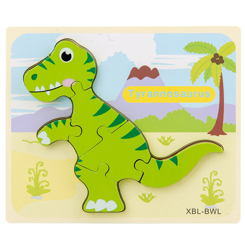 Wooden Dinosaur Puzzle | Educational Fine Motor & Cognitive Toy for Children with Disabilities
