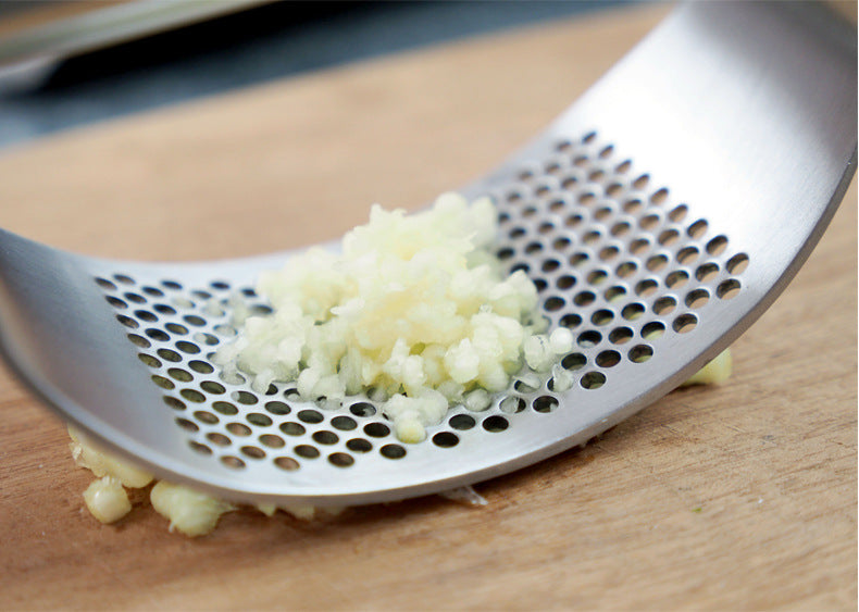 Stainless Steel Garlic Press Rocker | Easy Mince Crusher for Seniors & Disabilities