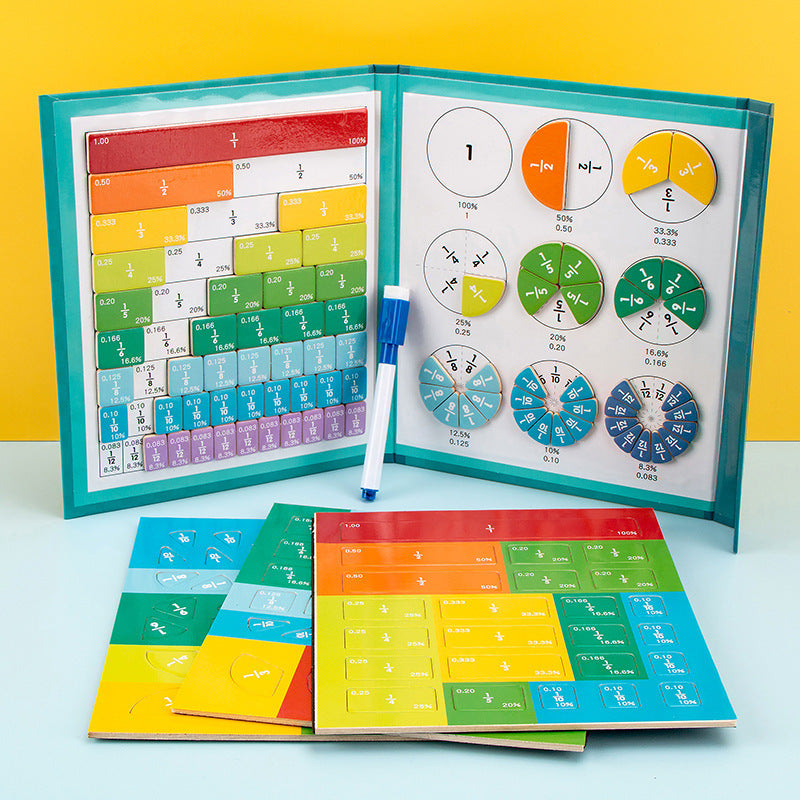 Magnetic Fraction Learning Book | Educational Math Tool for People with Disabilities