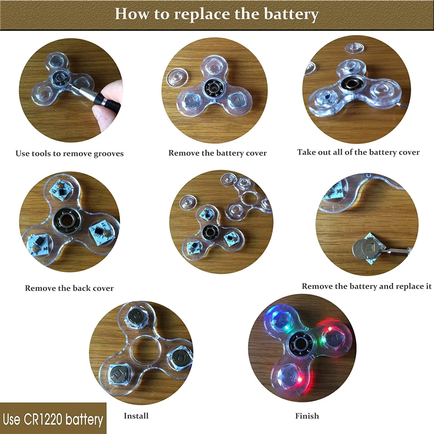 Luminous LED Light Fidget Spinner | Sensory Toy for Stress Relief, Focus & Fun