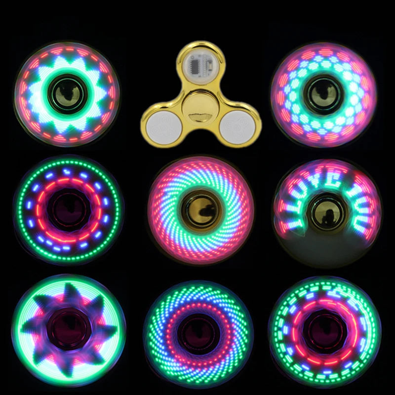 Creative LED Light Luminous Fidget Spinner | Sensory Focus & Stress Relief for All Abilities