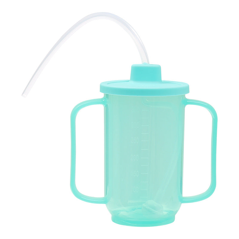 Assistive Drinking Cup | Easy-Grip Cup with Long Straw for People with Disabilities & the Elderly