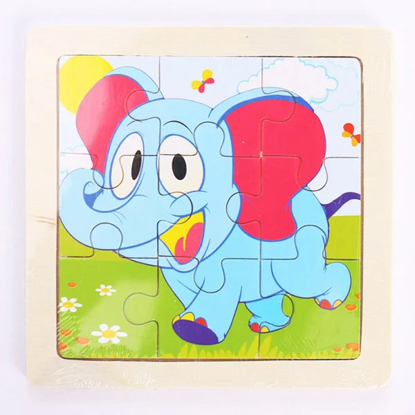 9 Piece Wooden Puzzle | Simple, Fun & Educational Toy