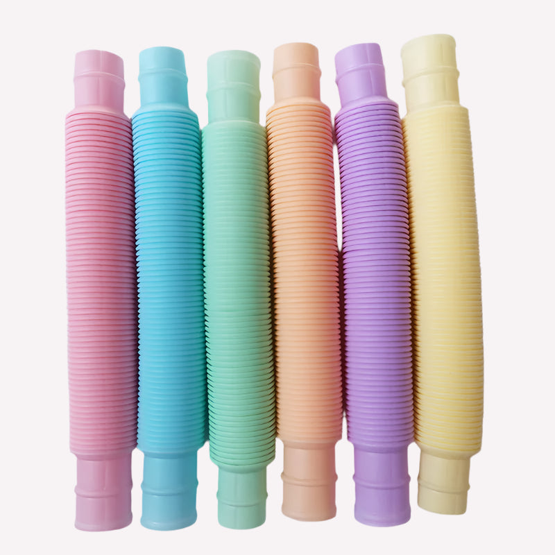8-Pack Large Pop Tubes Fidget Toys | Focus, Relaxation & Sensory Play for People with Disabilities