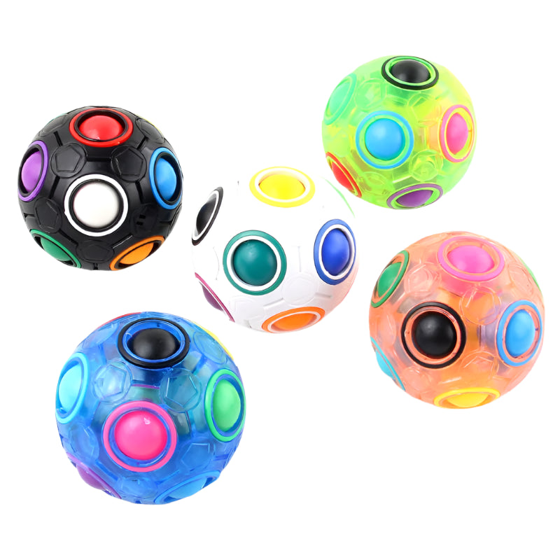 Magic Rainbow Puzzle Ball | Sensory Fidget Toy for Focus, Stress Relief & Fun