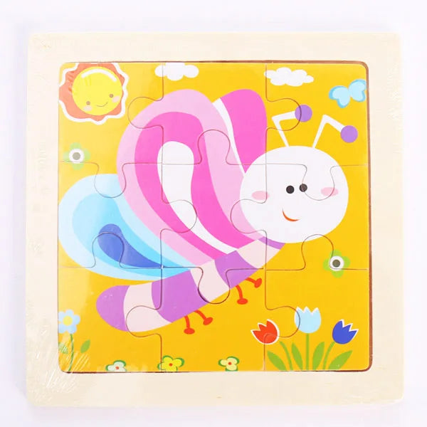9 Piece Wooden Puzzle | Simple, Fun & Educational Toy