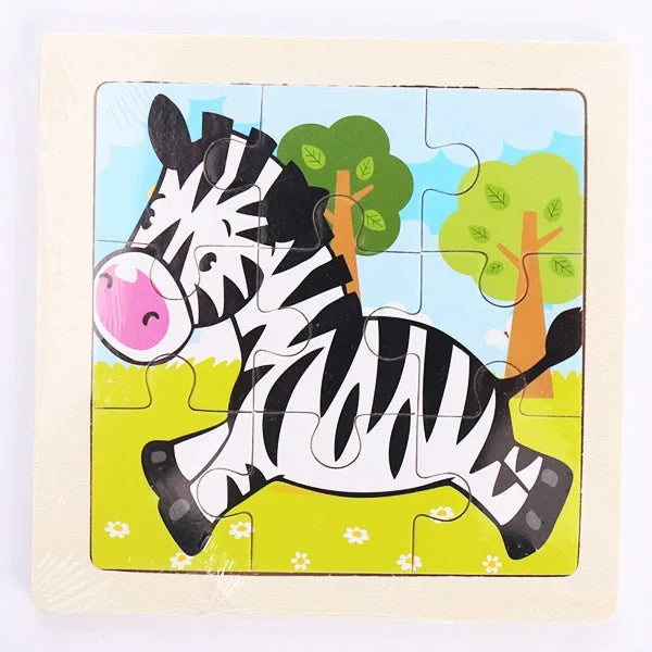 9 Piece Wooden Puzzle | Simple, Fun & Educational Toy