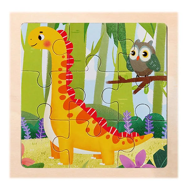 9 Piece Wooden Puzzle | Simple, Fun & Educational Toy