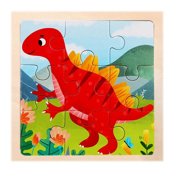 9 Piece Wooden Puzzle | Simple, Fun & Educational Toy