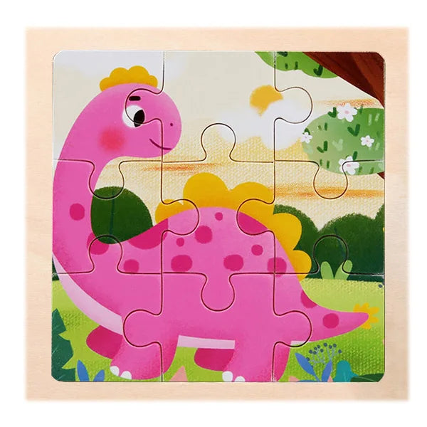 9 Piece Wooden Puzzle | Simple, Fun & Educational Toy