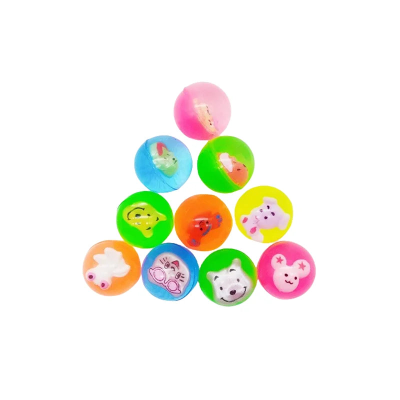10Pcs Bouncing Rubber Balls