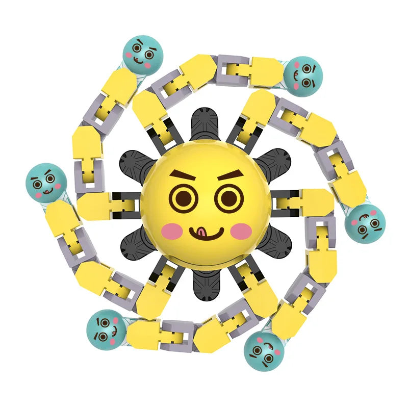 Glow-in-the-Dark Transformable Fidget Spinner | Sensory Play & Stress Relief for Children with Disabilities