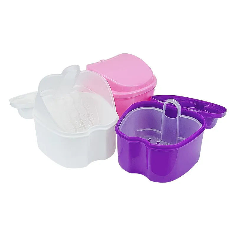 Denture Bath Box Cleaning Container