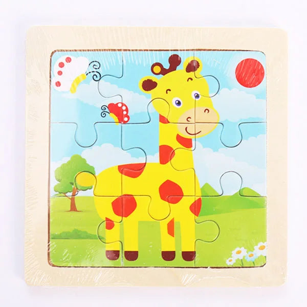 9 Piece Wooden Puzzle | Simple, Fun & Educational Toy