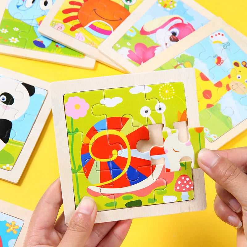 9 Piece Wooden Puzzle | Simple, Fun & Educational Toy