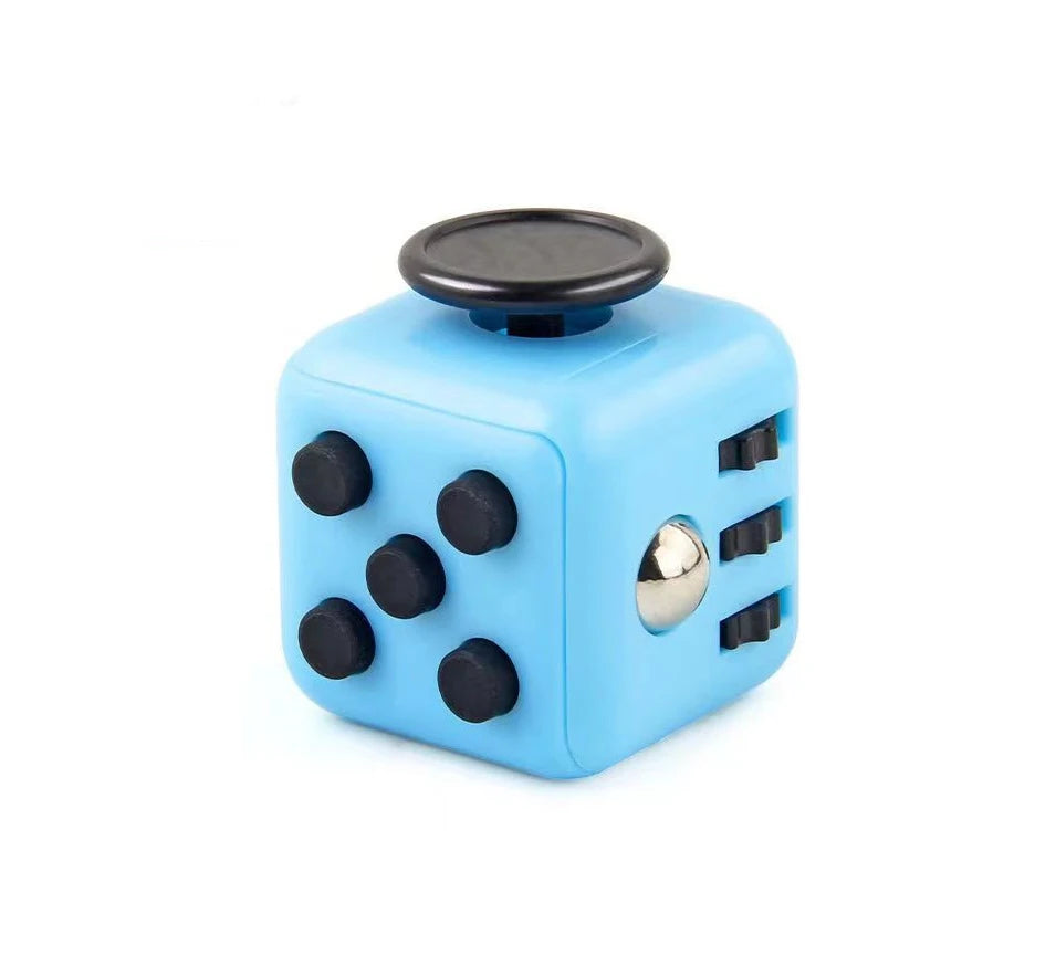 Solid Colour Fidget Decompression Dice | Stress Relief Toy for Autism, ADHD & Anxiety Support