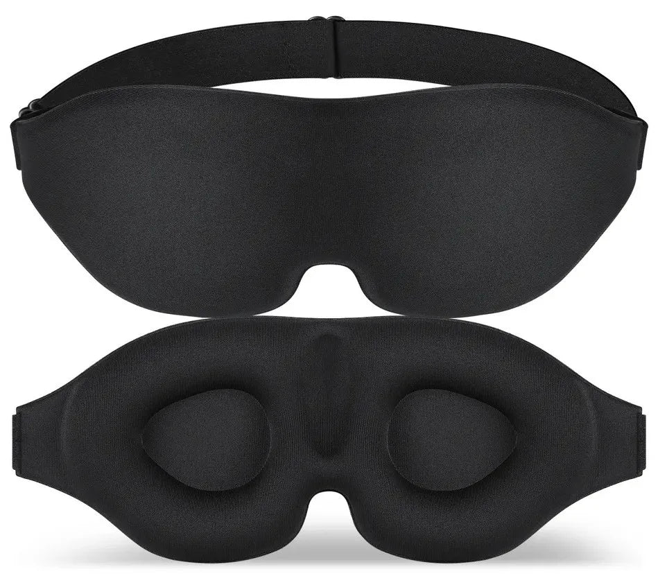 3D Contoured Sleeping Mask | Comfortable Light-Blocking Eye Cover for Elderly & People with Disabilities