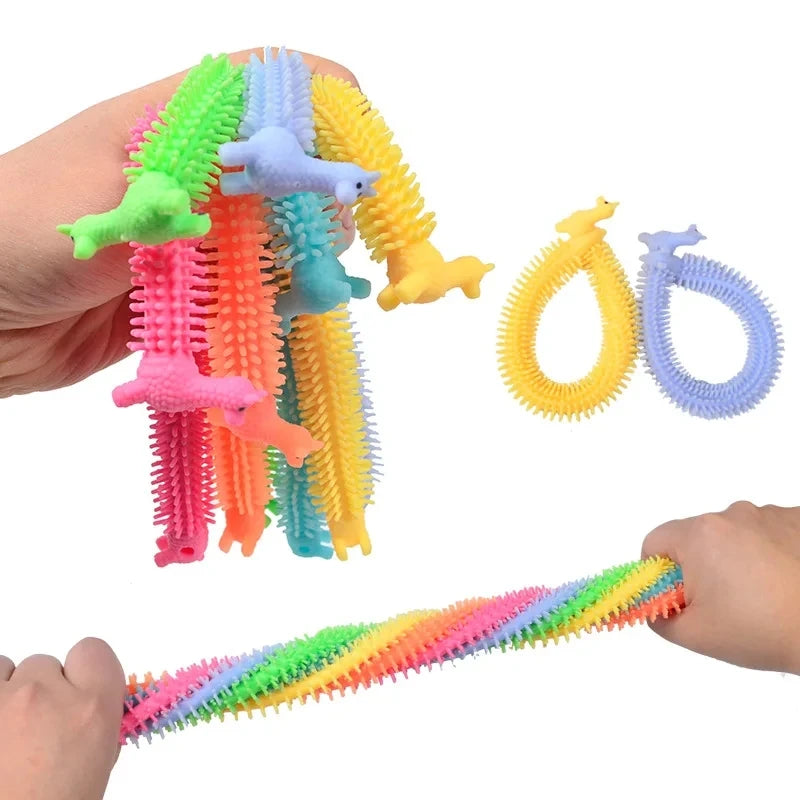 3–6PCS Unicorn Stretch Noodle Fidget Toys | Sensory Stress Relief for Kids with Autism/ ADHD