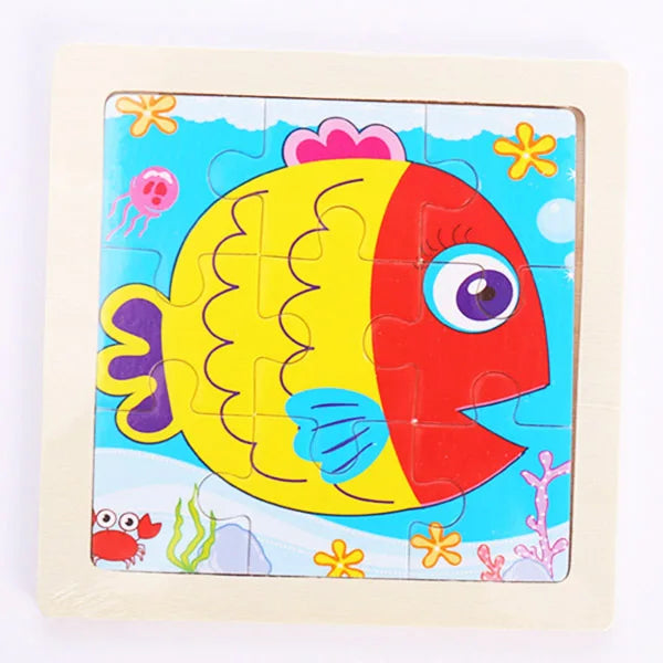 9 Piece Wooden Puzzle | Simple, Fun & Educational Toy