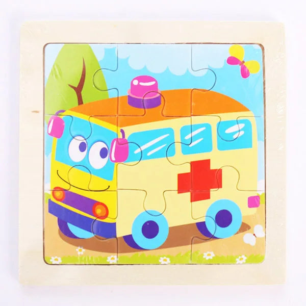9 Piece Wooden Puzzle | Simple, Fun & Educational Toy