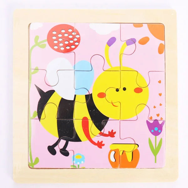 9 Piece Wooden Puzzle | Simple, Fun & Educational Toy