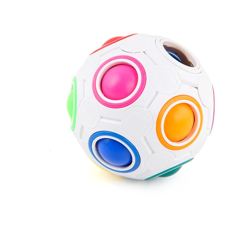 Magic Rainbow Puzzle Ball | Sensory Fidget Toy for Focus, Stress Relief & Fun