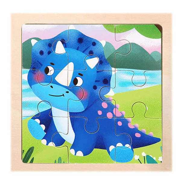 9 Piece Wooden Puzzle | Simple, Fun & Educational Toy