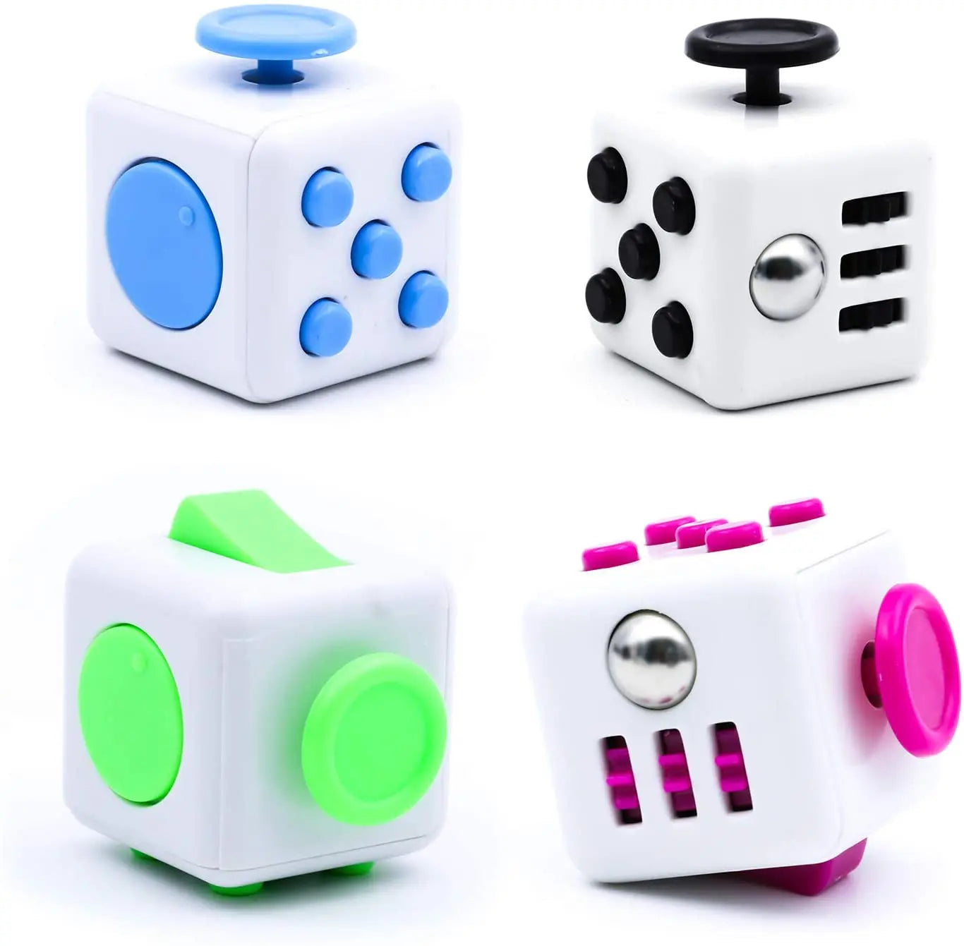 Solid Colour Fidget Decompression Dice | Stress Relief Toy for Autism, ADHD & Anxiety Support