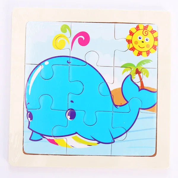 9 Piece Wooden Puzzle | Simple, Fun & Educational Toy