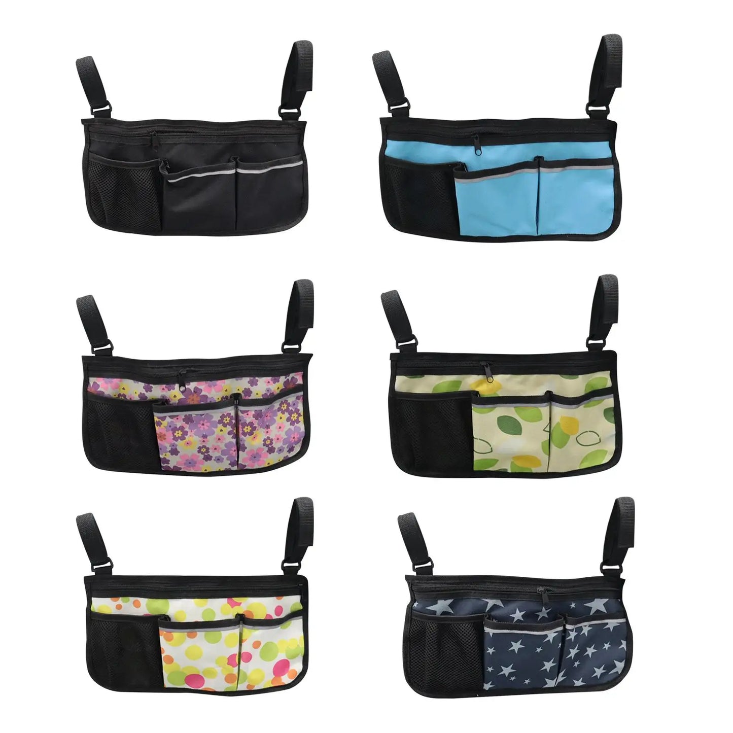 Wheelchair Side Bag Organiser | Universal, Waterproof Armrest Pouch for Mobility Aids