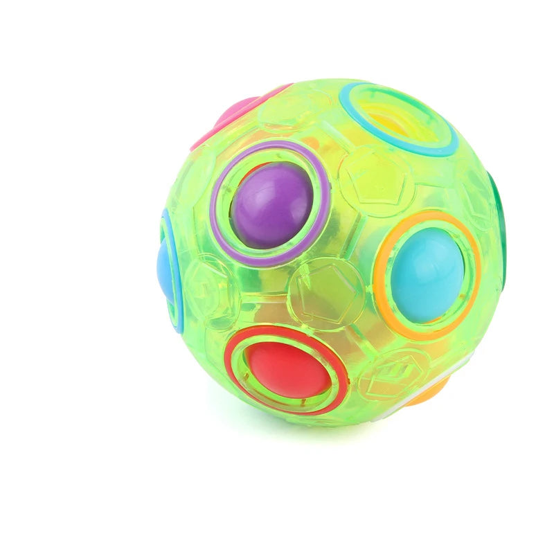 Magic Rainbow Puzzle Ball | Sensory Fidget Toy for Focus, Stress Relief & Fun