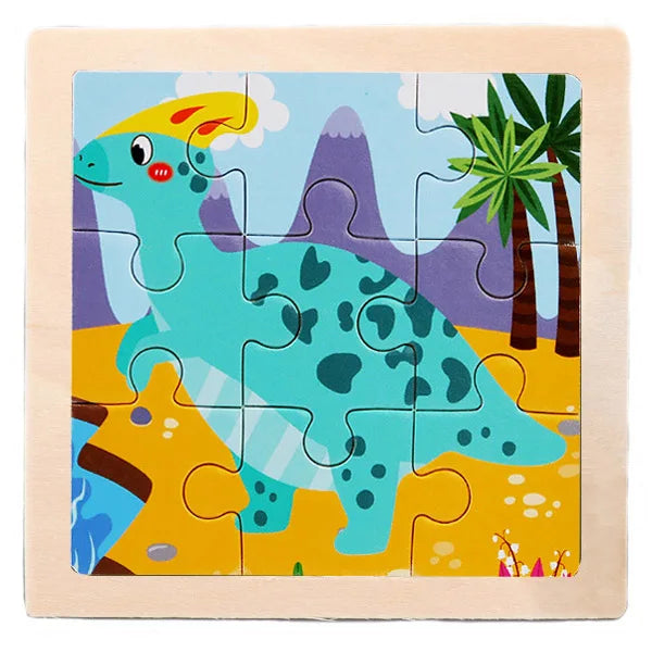 9 Piece Wooden Puzzle | Simple, Fun & Educational Toy