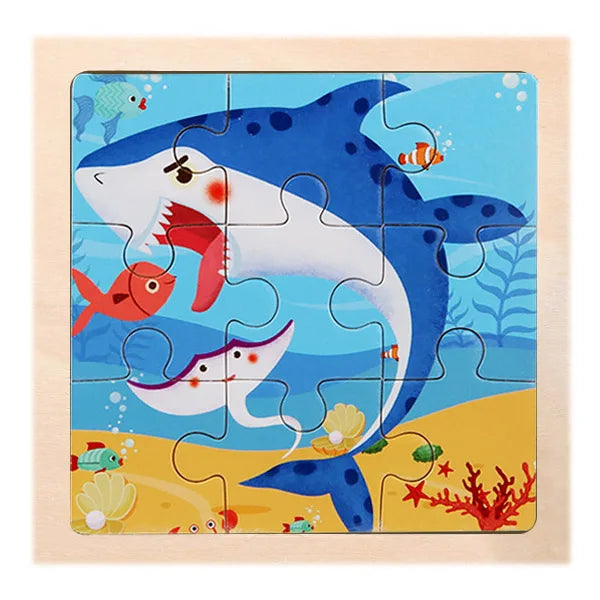 9 Piece Wooden Puzzle | Simple, Fun & Educational Toy