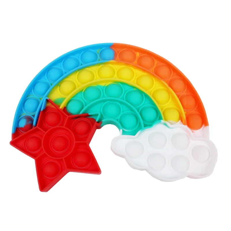 Sensory Toys Rainbow Pop-Its | Stimulate, Soothe & Play for Children with Disabilities
