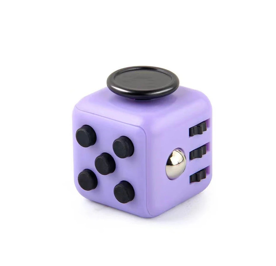 Solid Colour Fidget Decompression Dice | Stress Relief Toy for Autism, ADHD & Anxiety Support