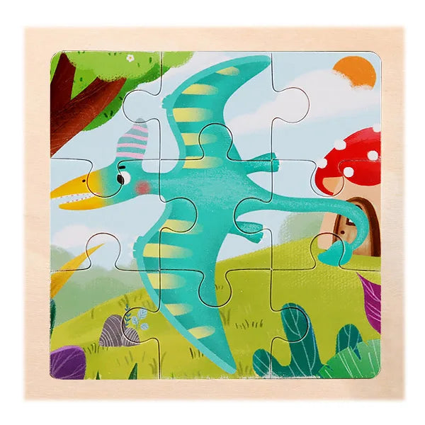 9 Piece Wooden Puzzle | Simple, Fun & Educational Toy
