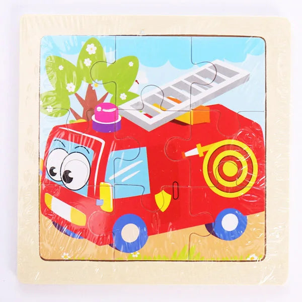 9 Piece Wooden Puzzle | Simple, Fun & Educational Toy