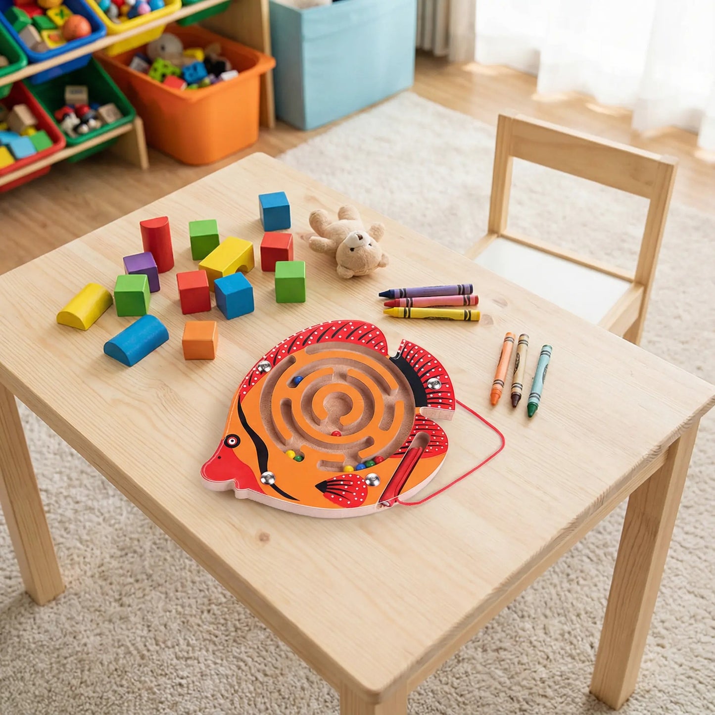 Magnetic Pen Ball Maze Toy | Fine Motor & Focus Building Aid for People with Disabilities