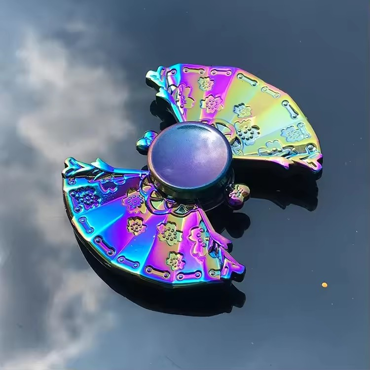 Rainbow Metal Fidget Spinner | Durable Stress Relief Toy for Focus & Calm