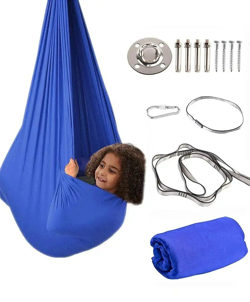Sensory Therapy Swing for Kids | Nylon Cuddle Hammock for Autism, ADHD & Special Needs