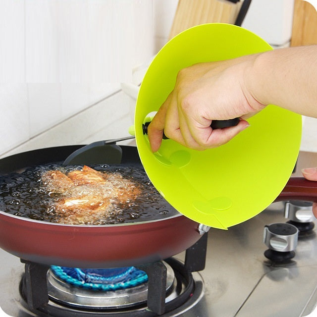 Anti-Oil Splash Cooking Shield | Safe Kitchen Guard for Elderly & People with Disabilities