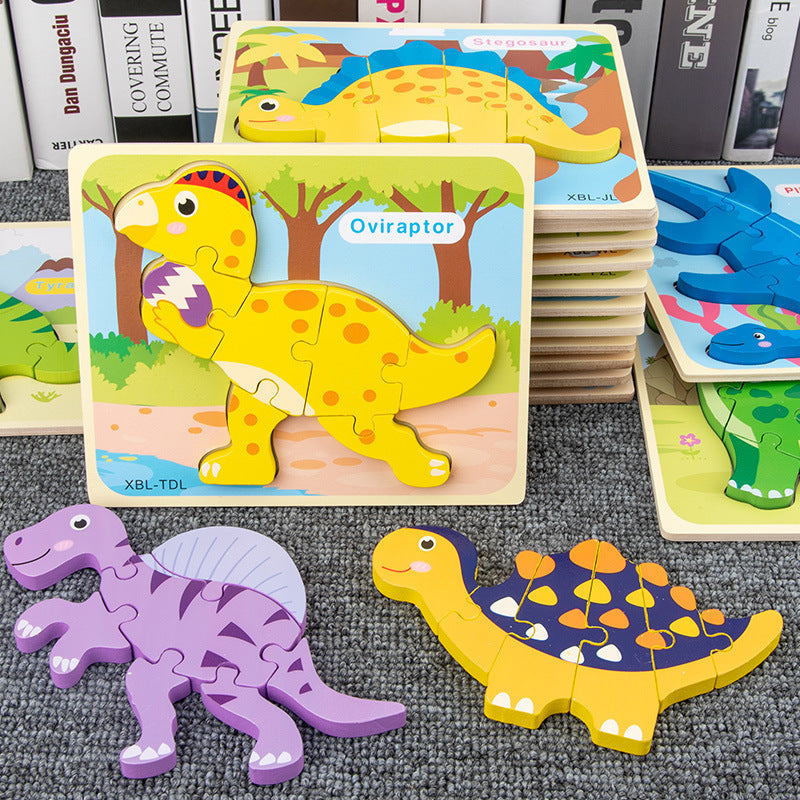 Wooden Dinosaur Puzzle | Educational Fine Motor & Cognitive Toy for Children with Disabilities