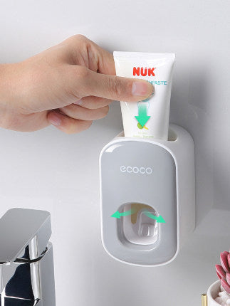 Wall Mounted Automatic Toothpaste Dispenser & Toothbrush Holder | Hands-Free System for Seniors & Disabilities