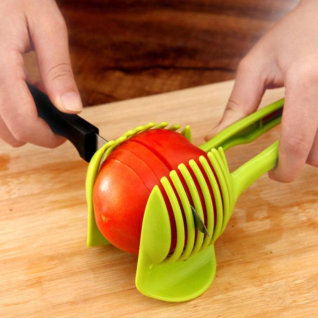 Fruit & Veggie Cutting Holder | Safe Food Slicing Aid for Seniors & Disabilities