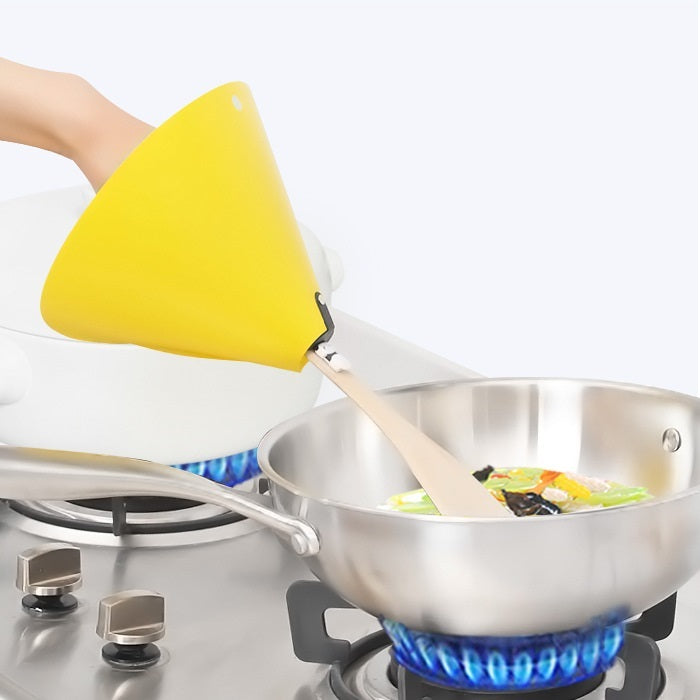 Anti-Oil Splash Cooking Shield | Safe Kitchen Guard for Elderly & People with Disabilities