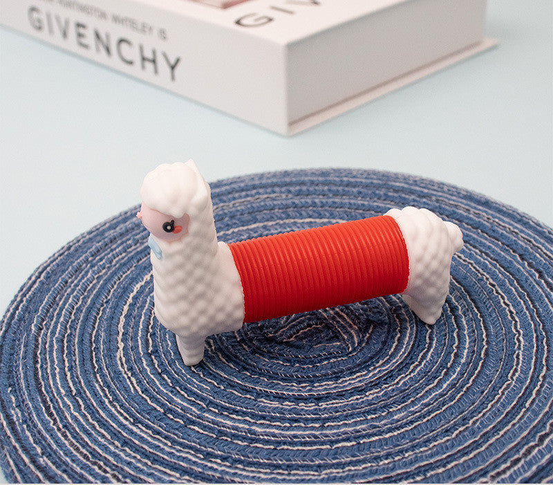 Animal Sensory Push & Pull Pipes | Fine Motor & Focus Toy for Kids & People with Disabilities