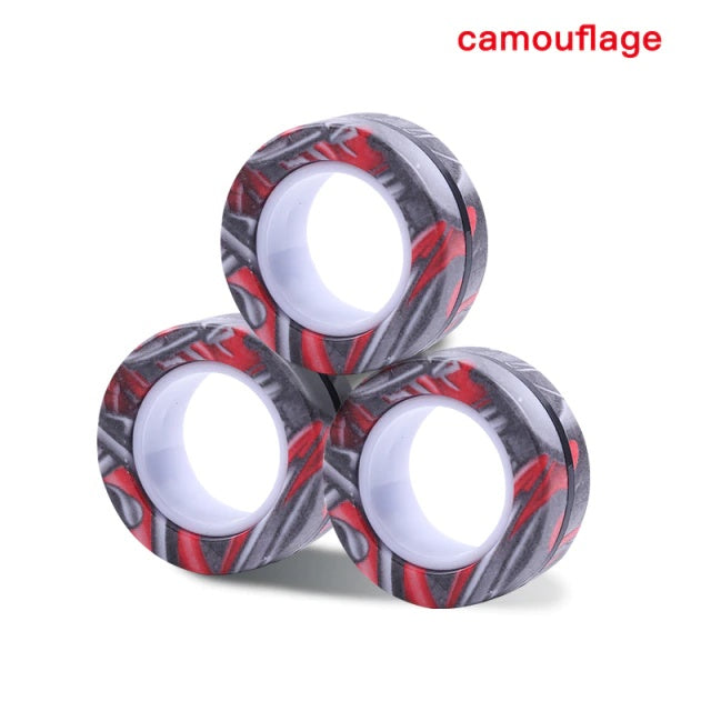 Magnetic Rings Fidget | Stress Relief, Focus Tool & Fine Motor for People with Disabilities