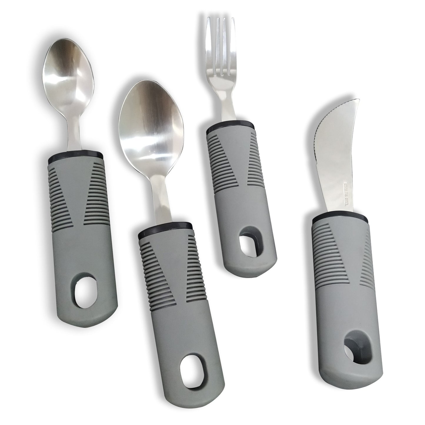 Easy Grip Adaptive Utensil Set | Non-Slip Cutlery for Seniors & Disability Support
