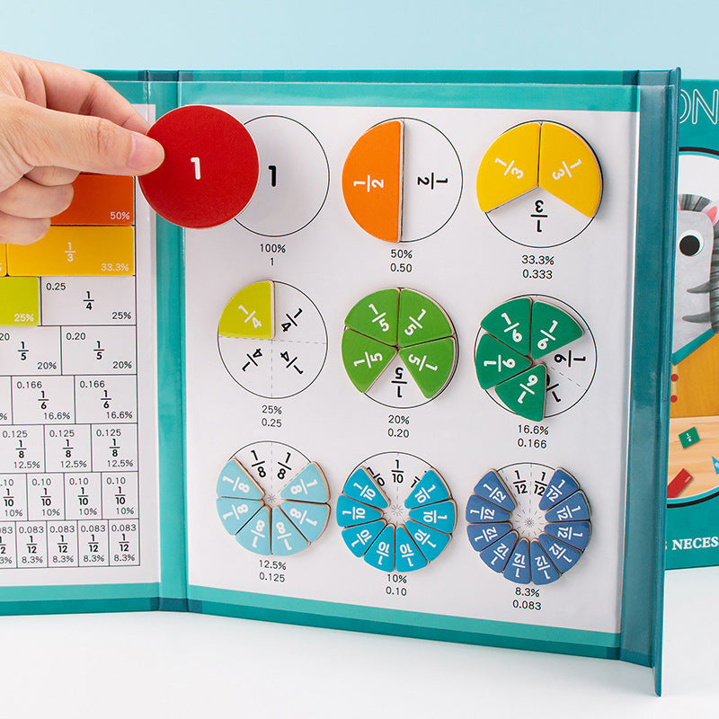 Magnetic Fraction Learning Book | Educational Math Tool for People with Disabilities
