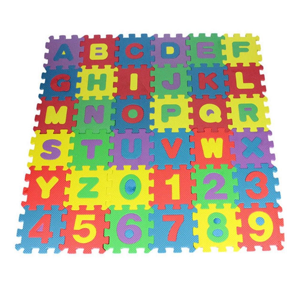 Letter & Number Puzzle Mat | Educational Foam Play Mat for Kids with Disabilities